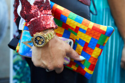 Milan,,Italy, ,September,,,:,Woman,With,Golden,Rolex