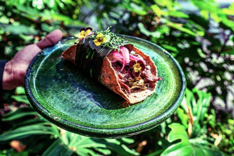 Mux's version of a Puebla Placera taco