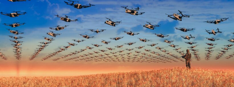 Vast,Formation,Of,Military,Drones,Commanded,By,A,Lone,Soldier