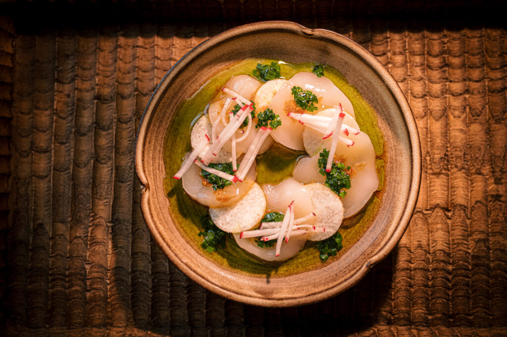 The Happy Crane Ginger Scallion Scallop credit Jeremy Chiu scaled