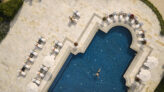 MM COMO Le Beauvallon pool drone